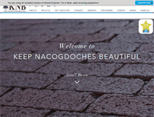 Tablet Screenshot of keepnacbeautiful.org